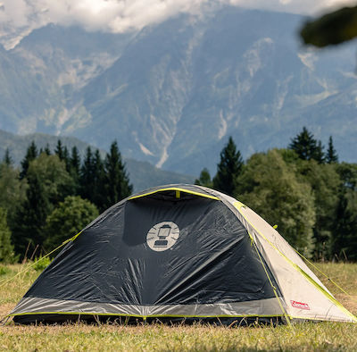 Coleman Darwin 2 Cort Camping Igloo Gri cu Dublu Strat 4 Sezoane pentru 2 Persoane 210x140x100cm