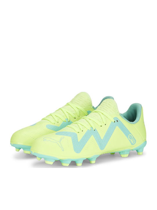 Future Play FG/AG Kids Soccer Cleats Molded Yellow
