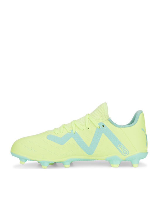 Future Play FG/AG Kids Soccer Cleats Molded Yellow