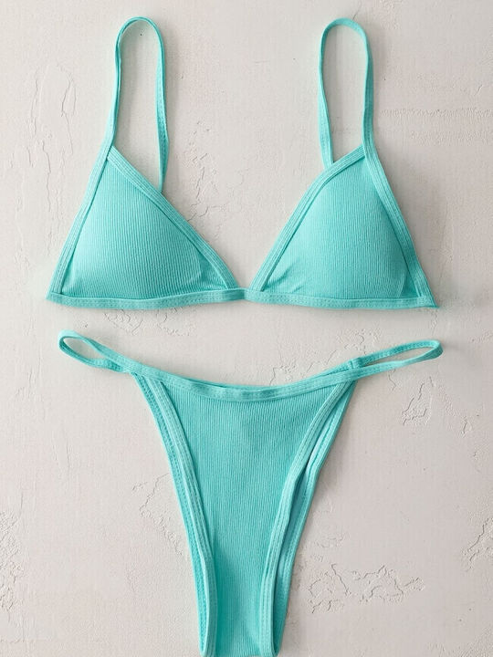 Gigi Bikini-Set Dreieck & Brasilien Türkis