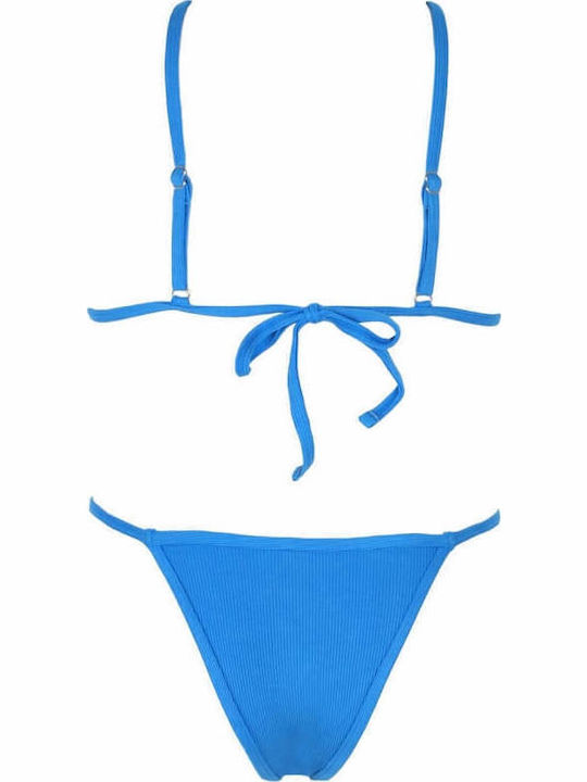 Gigi Bikini-Set Dreieck & Brasilien Hellblau
