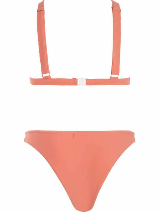 Set Bikini Τριγωνάκι & String Ροζ