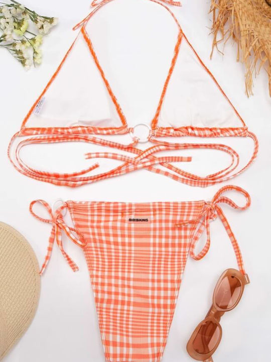 Gigi Bikini Set Triangle Orange