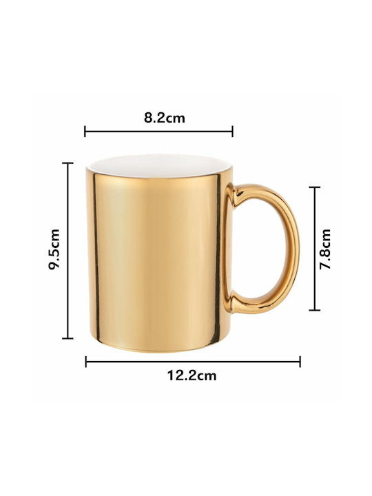 Koupakoupa Tasse aus Porzellan Gold 330ml 1Stück