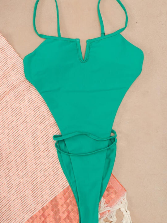 Gigi Costum De Baie Întreg Turcoaz