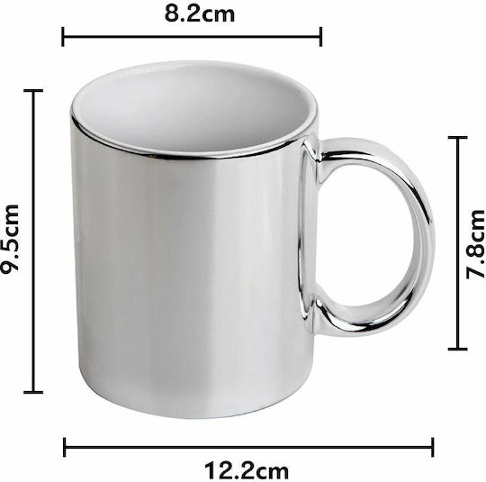 Koupakoupa Becher Keramik Silber 330ml