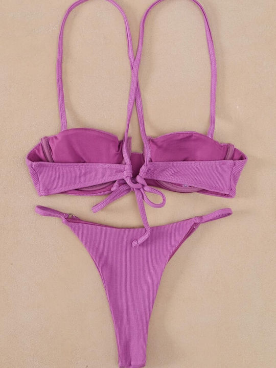 Set Bikini Brazil Λιλά
