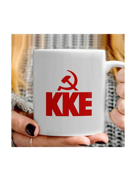 Koupakoupa Cană Ceramică Albă 330ml