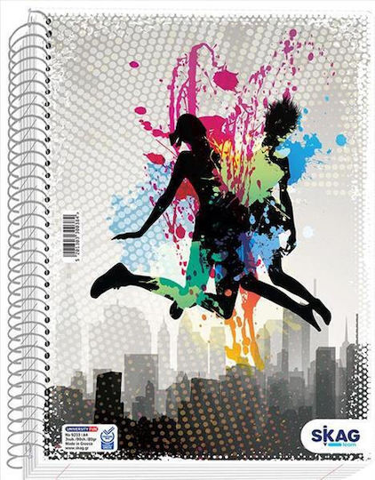 Skag Spiral Caiet Cu dungi A4 Multicolor 1buc