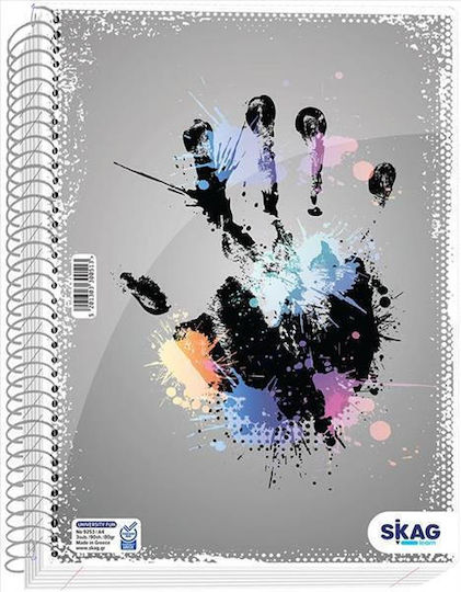 Skag Spiral Notebook Ruled A4 Multicolour 1pcs