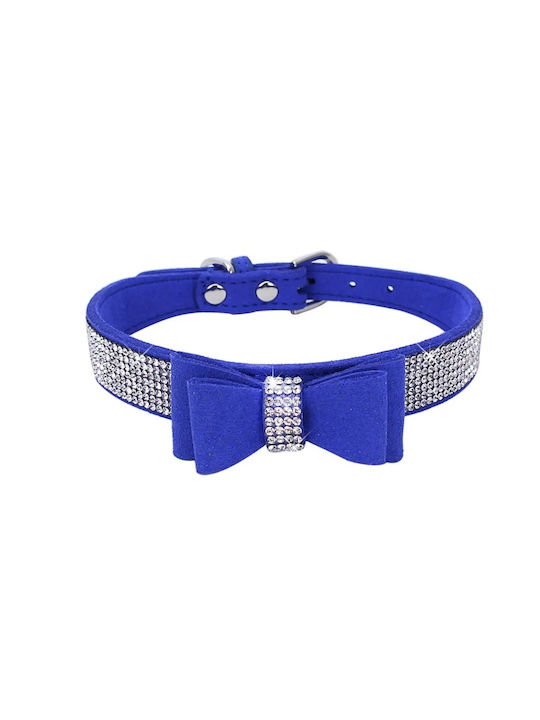Hundehalsband Nylon in Blau Farbe Klein 1,5mm x 21cm