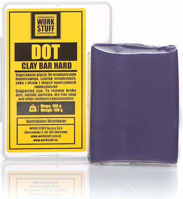 Work Stuff Kleister Reinigung für Körper Dot Clay Bar Hard 100gr ws030