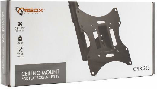 Sbox 107-01-000231 Βάση Τηλεόρασης Οροφής έως 43" και 30kg