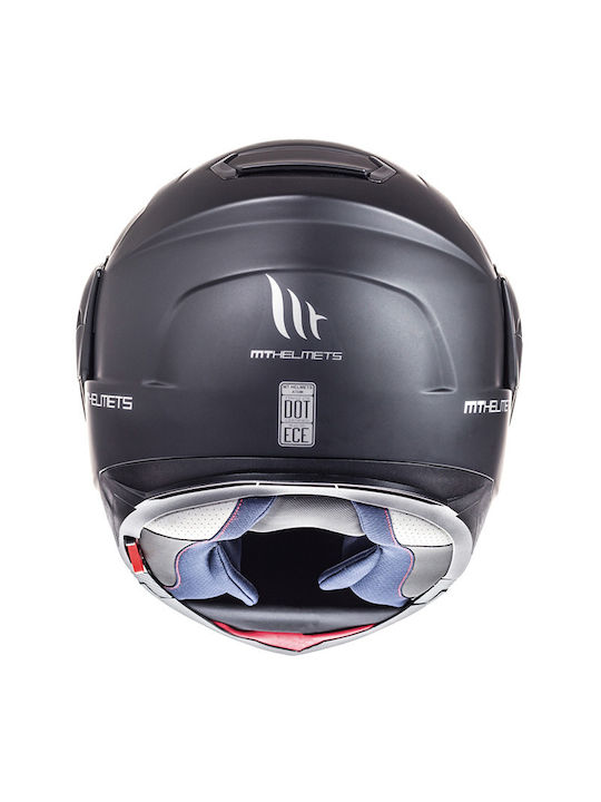 MT Atom Sv Transcend Black Matt Κράνος Μηχανής Flip-Up ECE 22.05 1500gr με Sunvisor