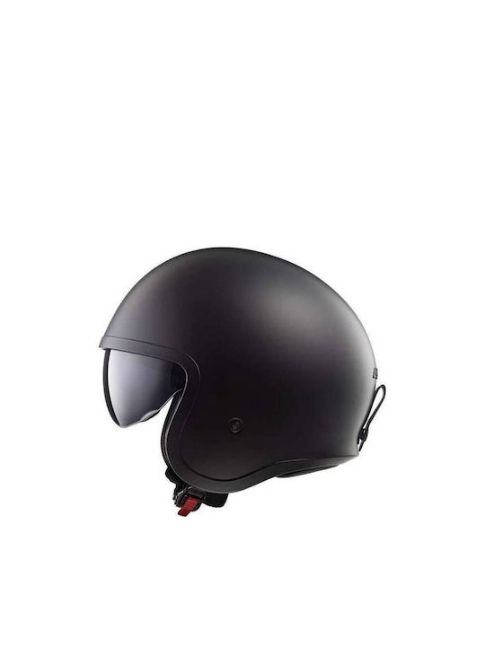 LS2 Spitfire II Black Matt Κράνος Μηχανής Jet 1100gr με Sunvisor
