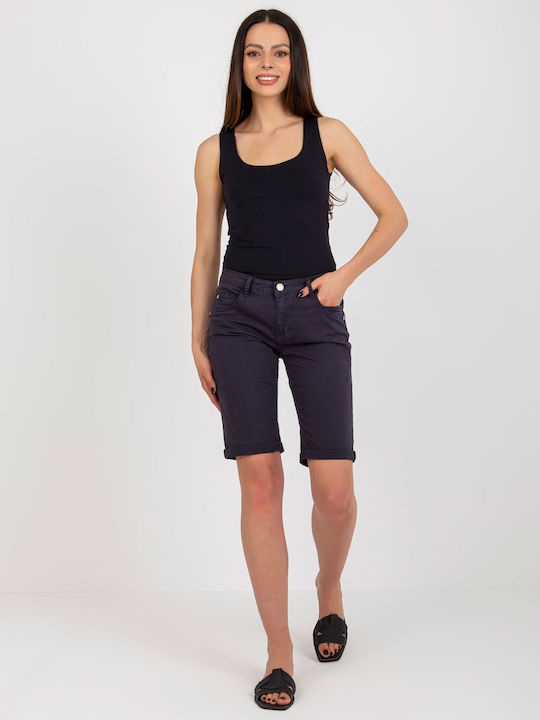 Factory Price Women's Bermuda Shorts Navy Blue