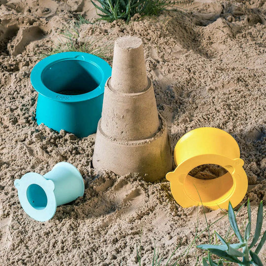 Quut Sand Beach Bucket Set with Accessories Blue 3pcs