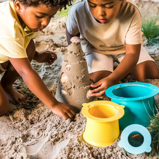 Quut Sand Beach Bucket Set with Accessories Blue 3pcs