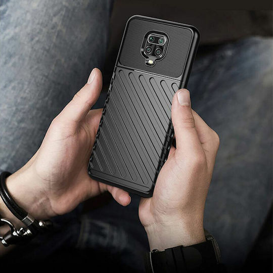 Nexeri Back Cover Σιλικόνης Μαύρο (Redmi Note 9)