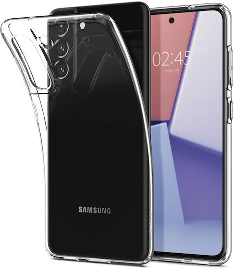 Back Cover Σιλικόνης / Tempered Glass 1mm Διάφανο (Galaxy S21 FE 5G)