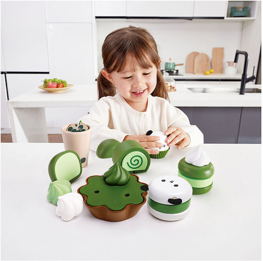 Hape Green Tea Dessert από Ξύλο για 3+ Ετών 8τμχ