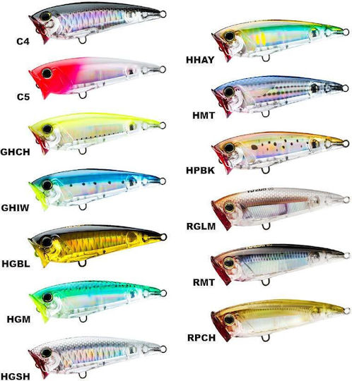 Yo-Zuri 3d Inshore Popper Artificial Bait Popper 9cm 24gr Transparent