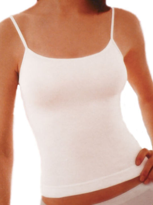 Tre Orsi Seamless Women's T-shirts Spaghetti Top White