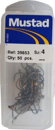Mustad 39853 Angelhaken-Set 50Stück No4