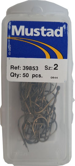 Mustad 39853 Αγκίστρι Ψαρέματος Σετ 50τμχ No2
