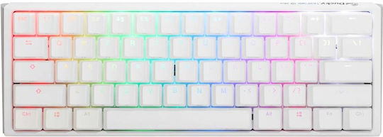 Ducky One 3 Classic Mini Gaming Μηχανικό Πληκτρολόγιο 60% με Cherry MX Brown διακόπτες και RGB φωτισμό (Αγγλικό US) Pure White