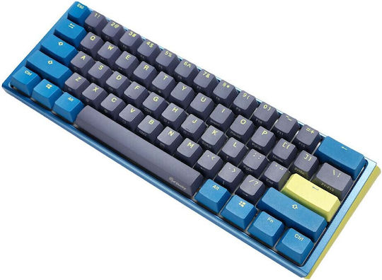Ducky One 3 Mini Daybreak Gaming Mechanische Tastatur 60% mit Cherry MX Blau Schaltern und RGB-Beleuchtung (Englisch US) Blau