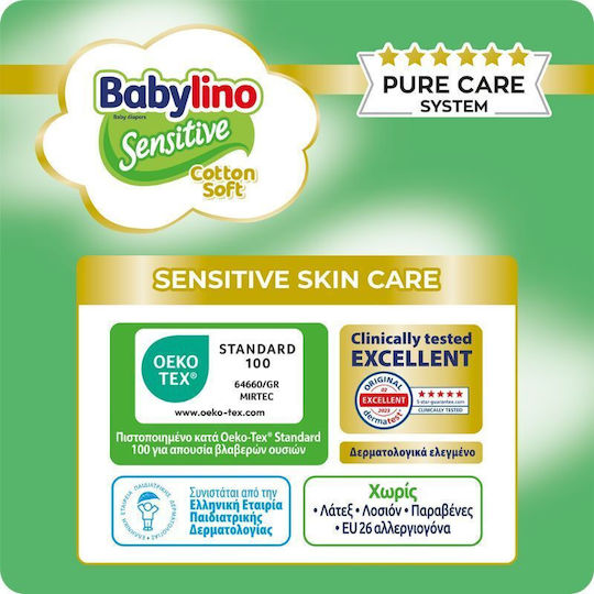 Babylino Tape Diapers Sensitive Cotton Soft No. 3 for 4-9kg 22pcs