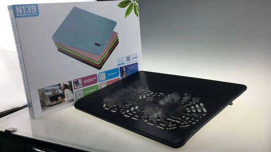 N139 Cooling Pad για Laptop έως 15.7" με 2 Ανεμιστήρες και Φωτισμό