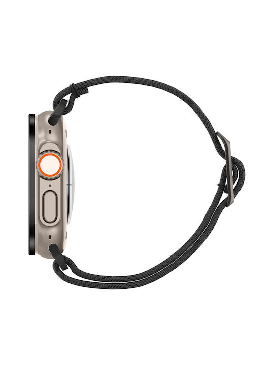 Spigen Glas.TR Slim Pro Plastic Case with Glass in Black color for Apple Watch Ultra 49mm