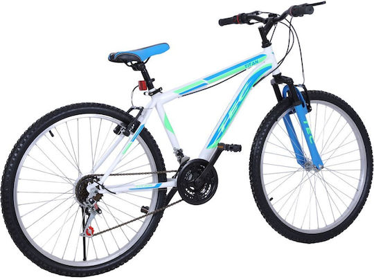 TEC Titan 26" Λευκό Mountain Bike με 21 Ταχύτητες
