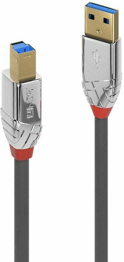 Lindy USB 3.0 Кабел USB-A мъжки - USB-B мъжки Черен 0.5м 36660