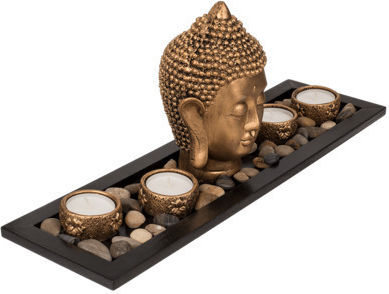 Out of the Blue Διακοσμητικός Βούδας Πολυρητίνης Buddha 41x12x17cm