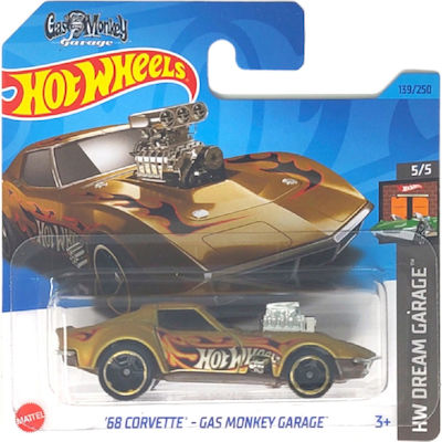 Hot Wheels ΄68 Corvette - Gas Monkey Garage Car Hot Wheels for 3++ Years