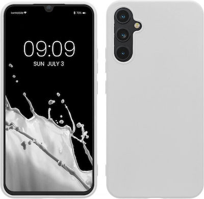 KWmobile 5G Back Cover Σιλικόνης Ανθεκτική Λευκό (Galaxy A34)