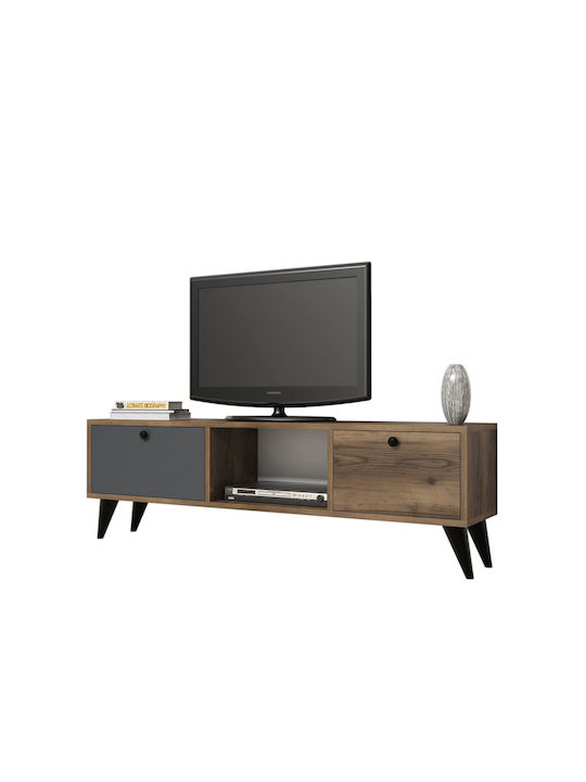 Έπιπλο Τηλεόρασης Carlos Καφέ Μ138xΠ29xΥ42cm