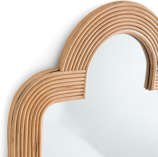 La Redoute Interieurs Oglindă de Perete cu Bej Ramă din Rattan 31x73cm 1buc