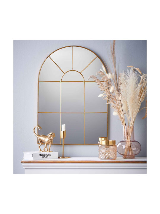 Butlers Wall Mirror with Gold Metallic Frame 70x50cm 1pcs