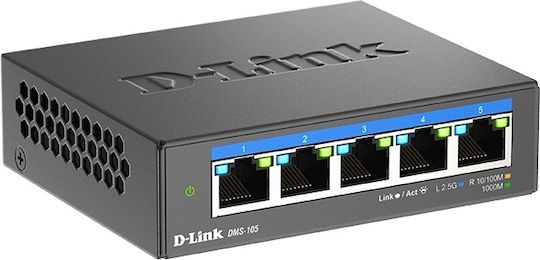 D-Link DMS-105 Unmanaged L2 Switch με 5 Θύρες Ethernet