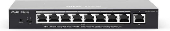 Ruijie RG-ES209GC-P Managed L2 PoE+ Switch with 9 Gigabit (1Gbps) Ethernet Ports