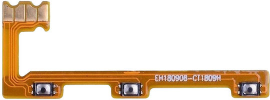 Kabel mit Lautstärke-Tasten in Gold Farbe für Huawei Mate 20 Lite