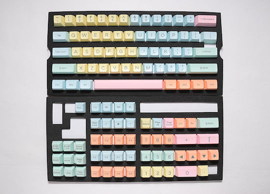 Ducky Комплект Ключодържатели Cotton Candy 108 ABS DoubleShot US Подредба
