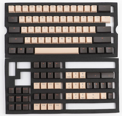 Ducky Capac de chei PBT Double-Shot Keycap Set de chei cu două focuri de armă US Layout negru/roz (DKSA108-USPDGMZOR)