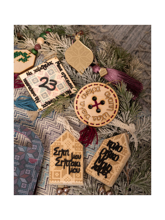 LifeLikes Tabletop Lucky Charm Home Beige made of Wood 1pcs