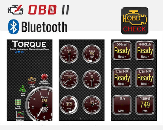 Car Diagnostics ELM 327 Bluetooth Tool OBD 2