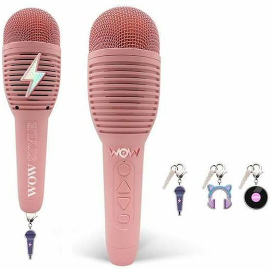 WOW Generation Μικρόφωνο Karaoke Ασύρματο Wow Generation 86723 Ροζ